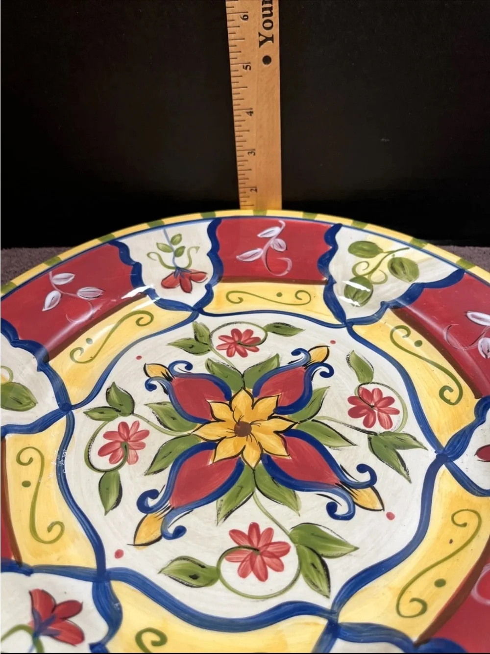 Pier 1 Decorative Earthenware plate. VALLARTA